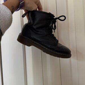 Dr. Martens Black Kids Boots
